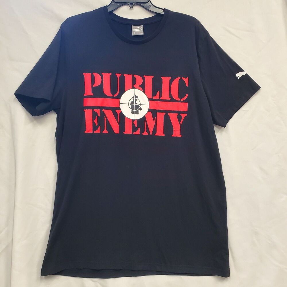 Puma x Public Enemy Fight the Power Tee Shirt Size XL Hiphop Rap Skater